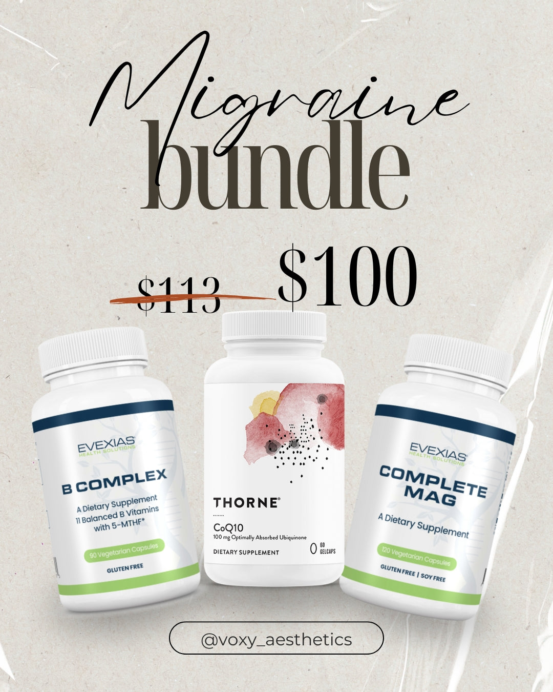 VOXY Migraine Relief Supplement Bundle