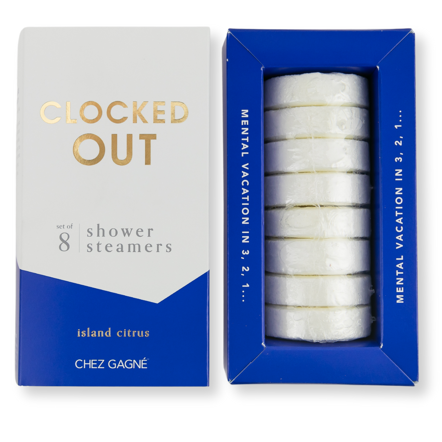 Aromatherapy Shower Steamers - Island Citrus - Clocked Out - Set of 8