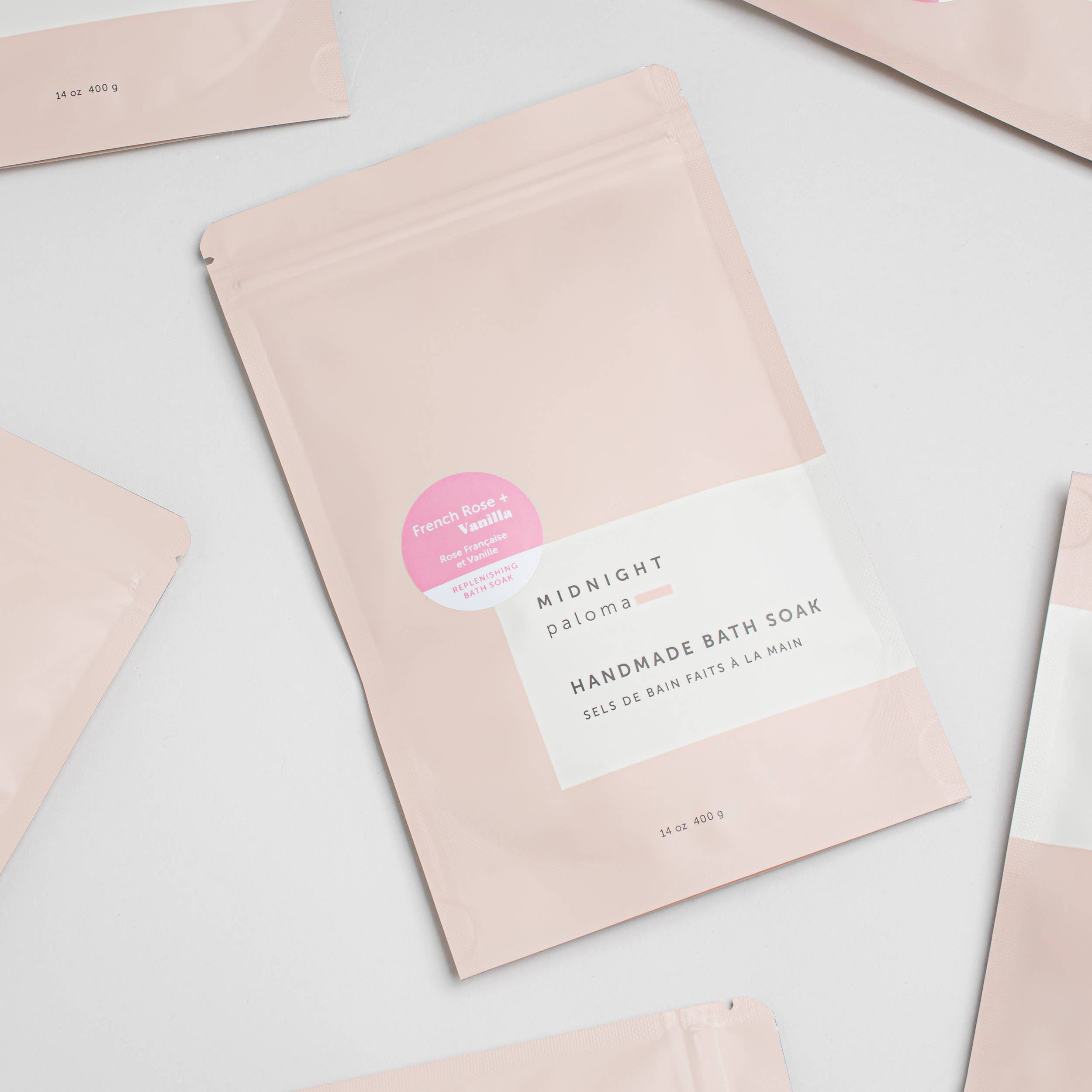 French Rose + Vanilla Bath Soak Epsom Salts