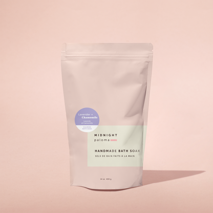 Lavender + Chamomile Bath Soak Epsom Salts Relaxing