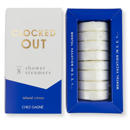 Aromatherapy Shower Steamers - Island Citrus - Clocked Out - Set of 8