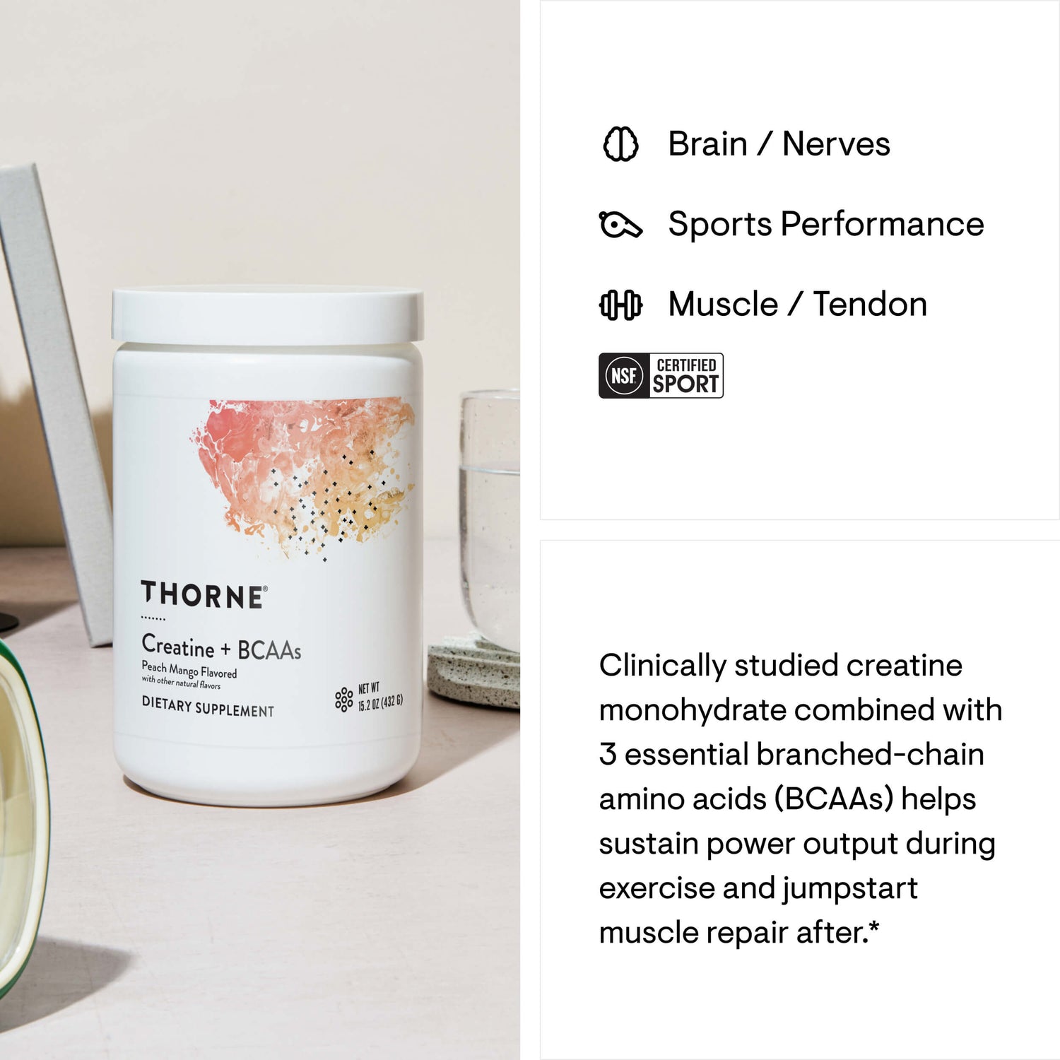 Creatine + BCAAs - Peach Mango