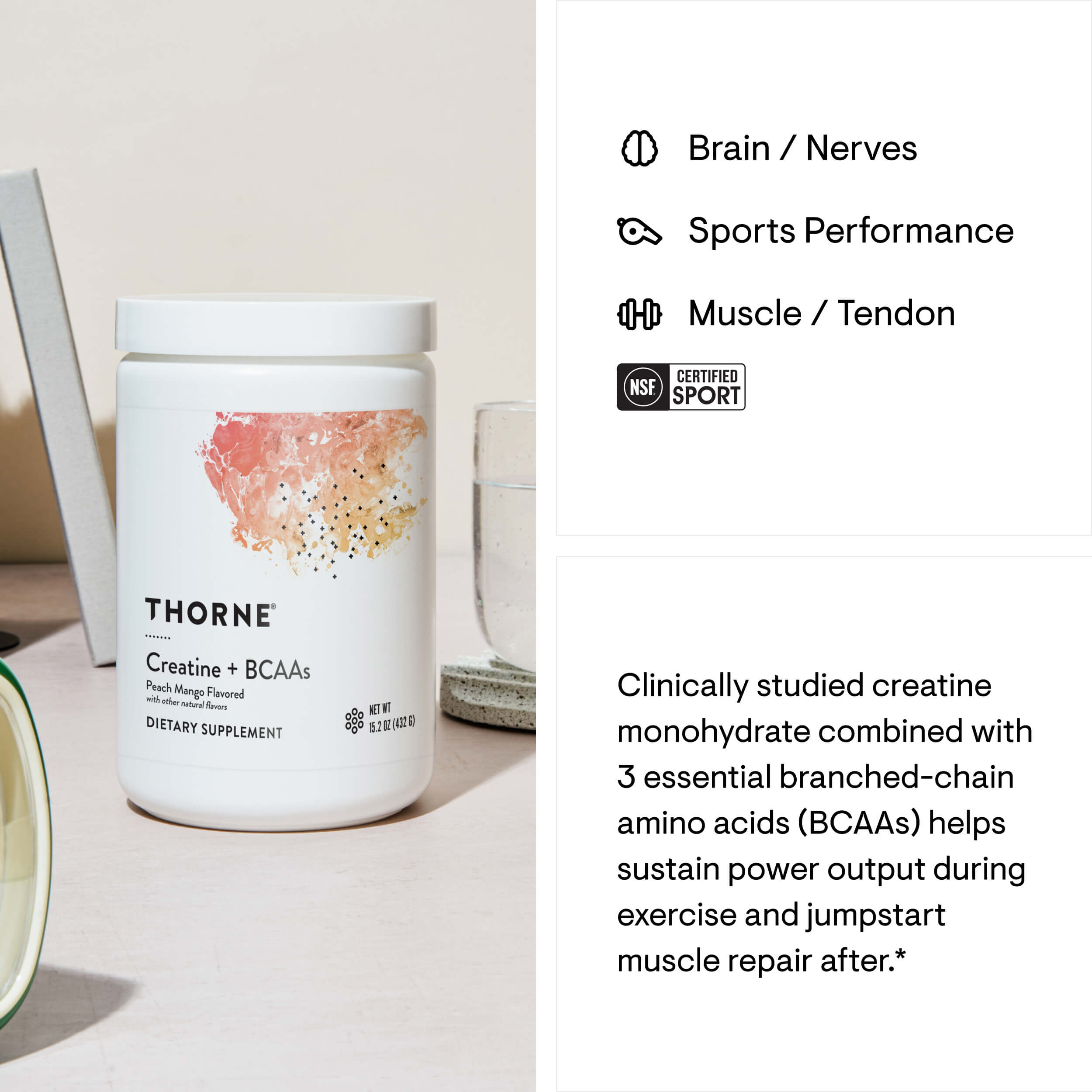 Creatine + BCAAs - Peach Mango